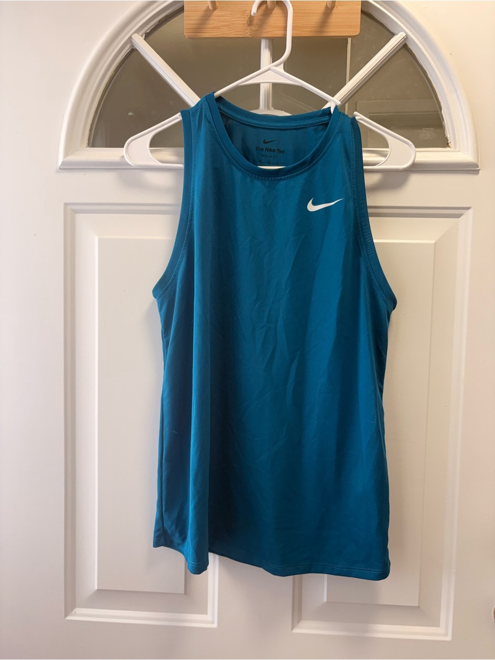 Nike Women’s Teal Athletic Tank with White Swoosh